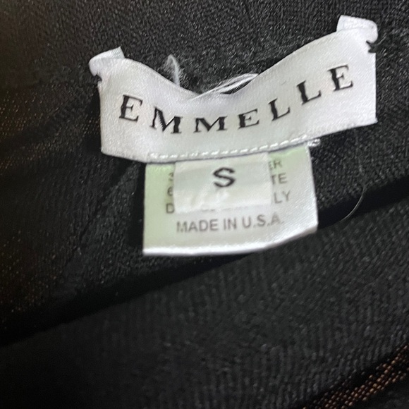 EMMELLE Microlinen Narrow Leg Black Pant Size S - Picture 5 of 6